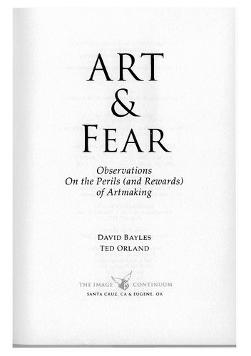 Portada de Art & Fear